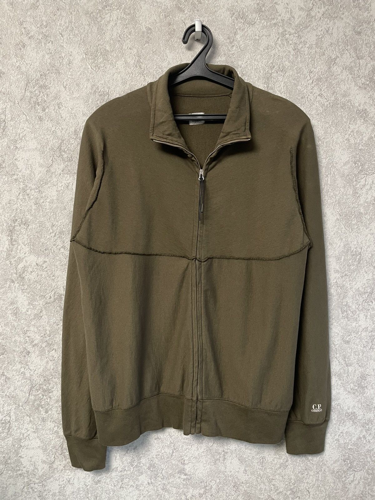 C.P. Company Vintage Style C.P. Company Olive Sweatshirt Zip Jacket Size US L / EU 52-54 / 3 - 1 Thumbnail