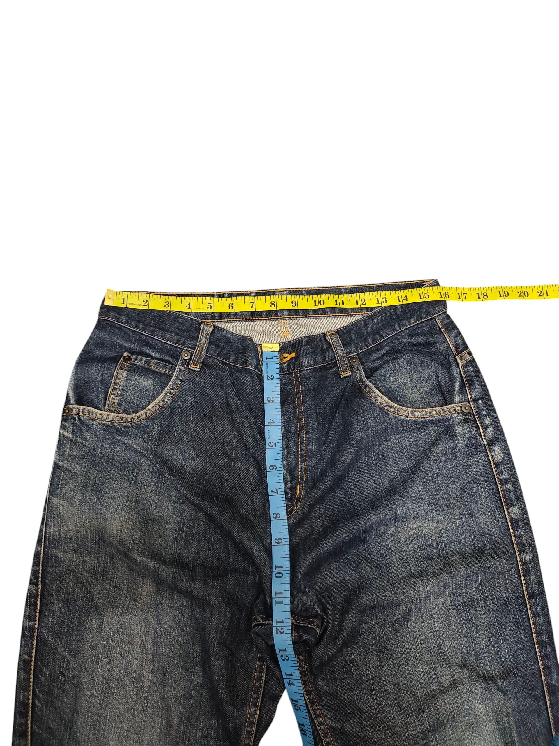 Beams Plus Beams Japan Asymmetrical Clawmark Faded Denim Jeans Size US 32 / EU 48 - 14 Thumbnail
