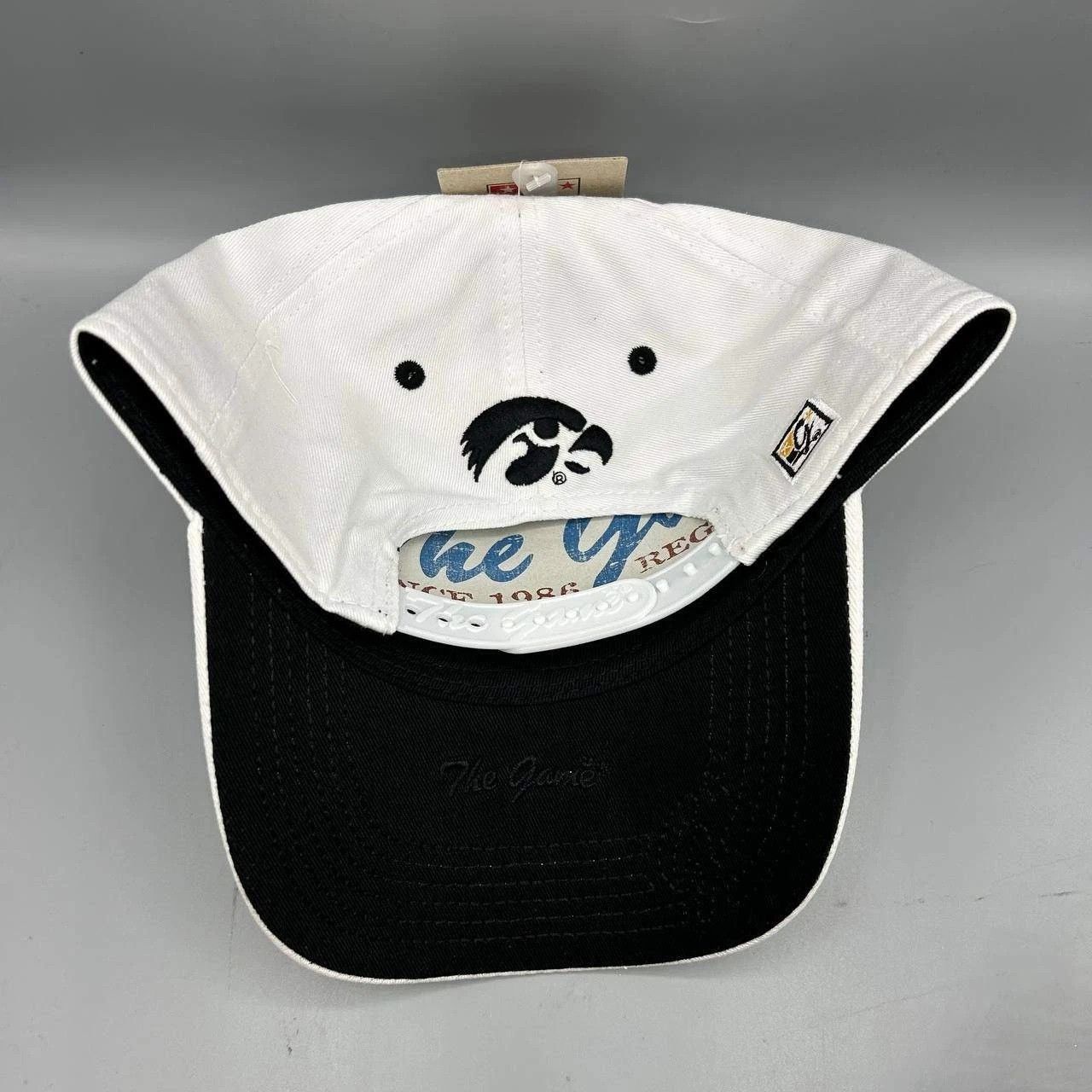 The Game Iowa Hawkeyes Hat Men White Black The Game Snap Back Cotton Size ONE SIZE - 3 Thumbnail