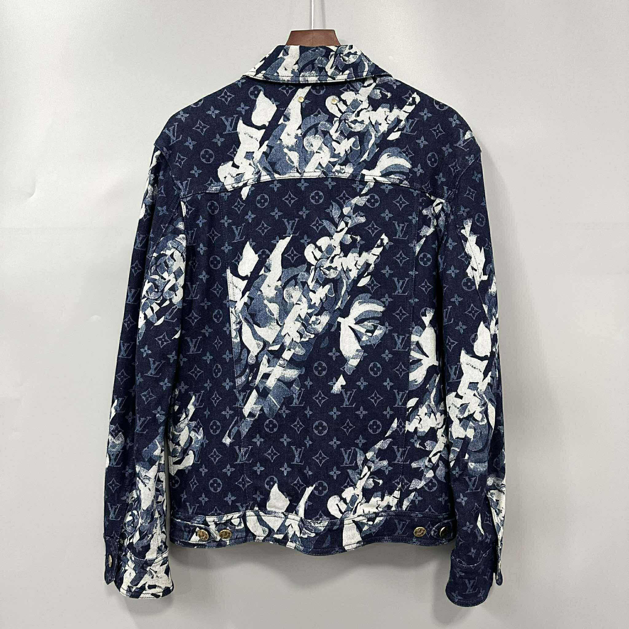 Louis Vuitton Louis Vuitton Floral Monogram Denim Jacket Size US S / EU 44-46 / 1 - 2 Thumbnail