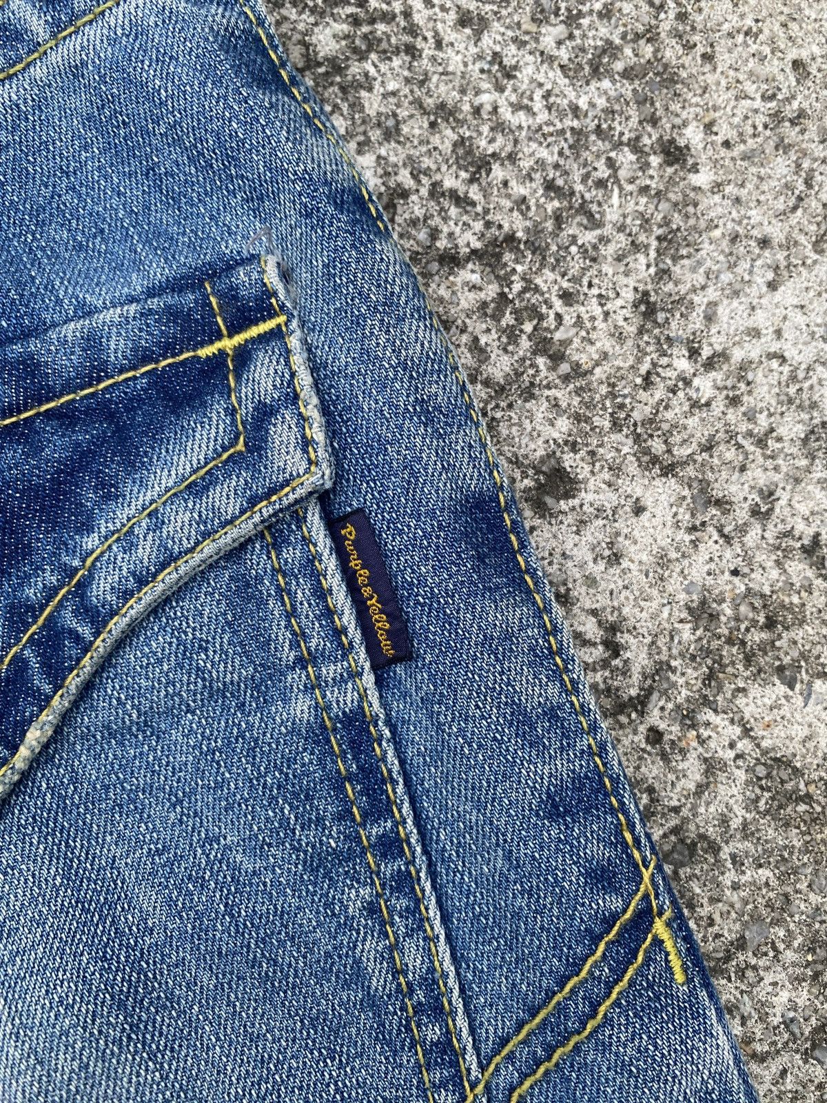 Japanese Brand × Tornado Mart Purple & Yellow Japan Patches Flare Jeans Size US 30 / EU 46 - 16 Thumbnail
