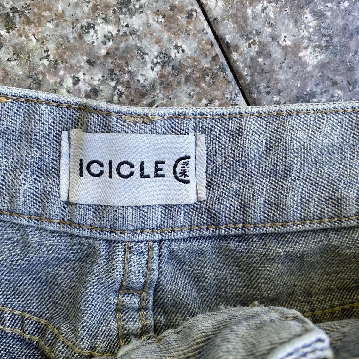 Icicle denim skirt
