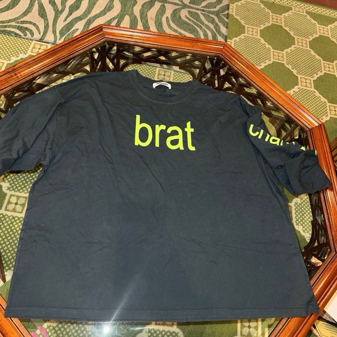 Daydreamer DAYDREAMER Charli XCX Brat One Size (OS) Long Sleeve Tee New Size ONE SIZE - 12 Thumbnail