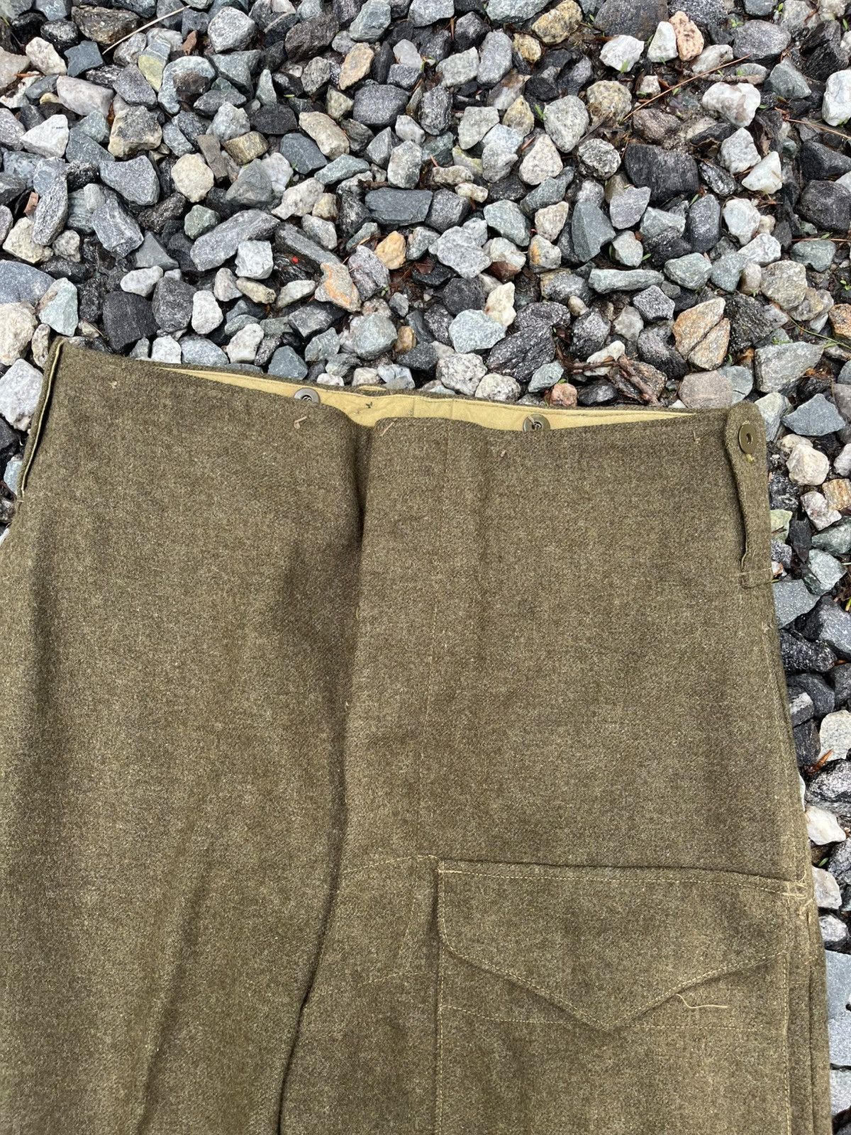 Vintage Vintage 40s WW2 British Battledress Wool Pants Size US 34 / EU 50 - 4 Thumbnail