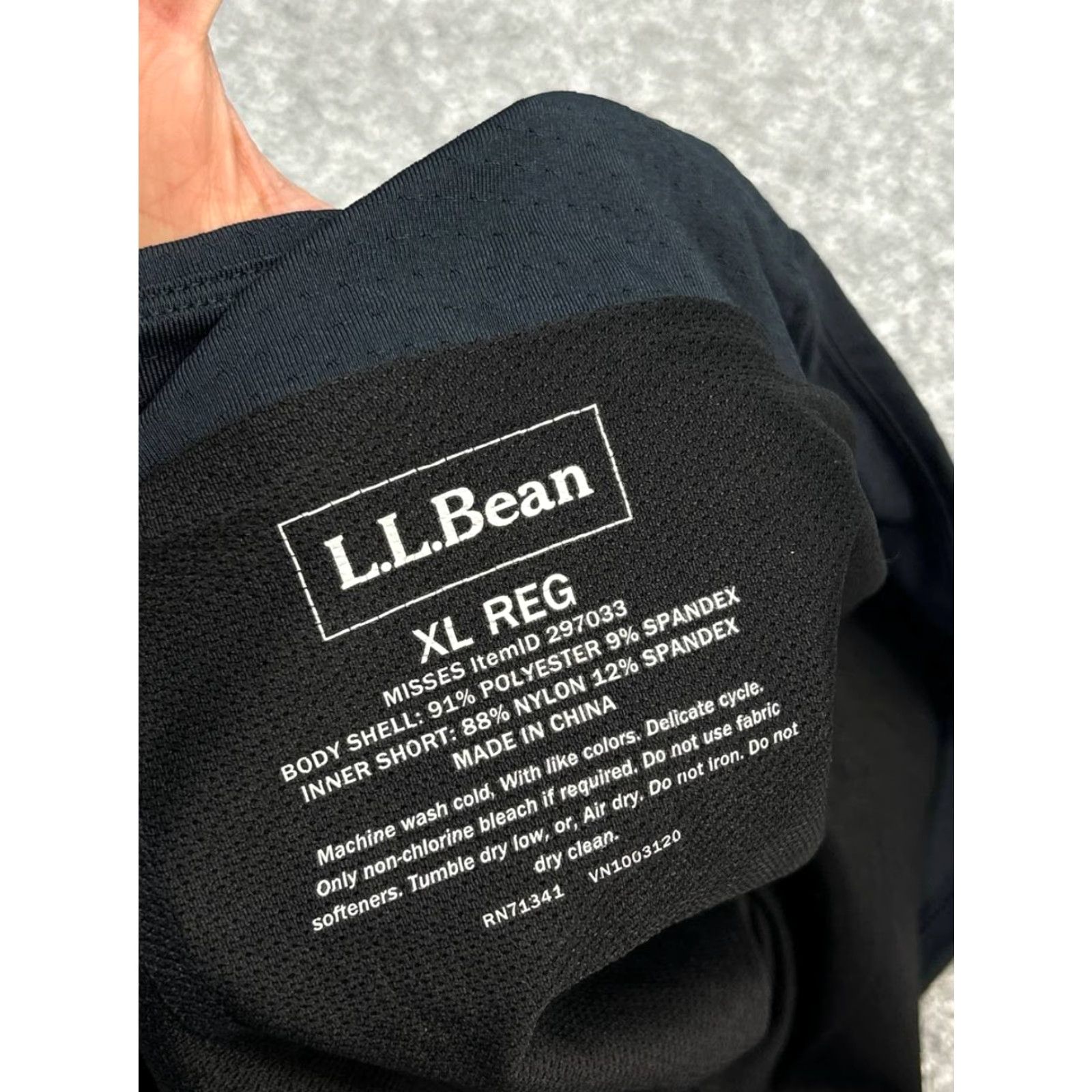 Vintage LL Bean Skort XL Regular Gray Compression Liner Logo Stretch Golf Women Size 40" / US 18 - 6 Thumbnail