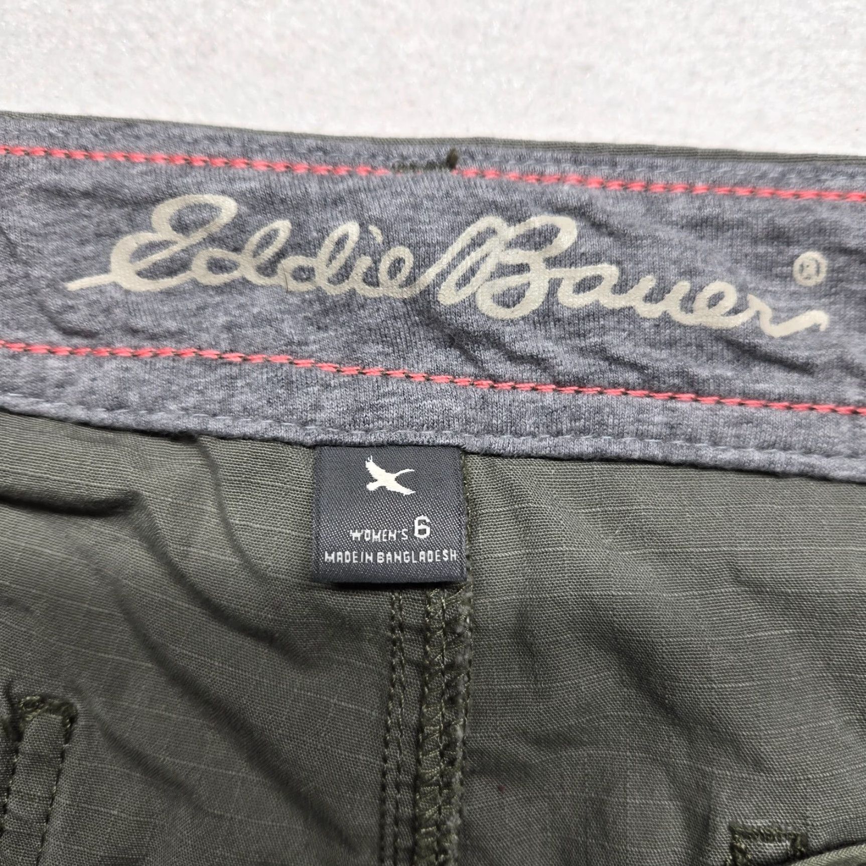 Vintage Vintage Unbranded Green High Rise Stretch Cargo Pants Ladies 4XL Plus Size Knitted Ankle Trousers Size 40" / US 18 - 3 Thumbnail