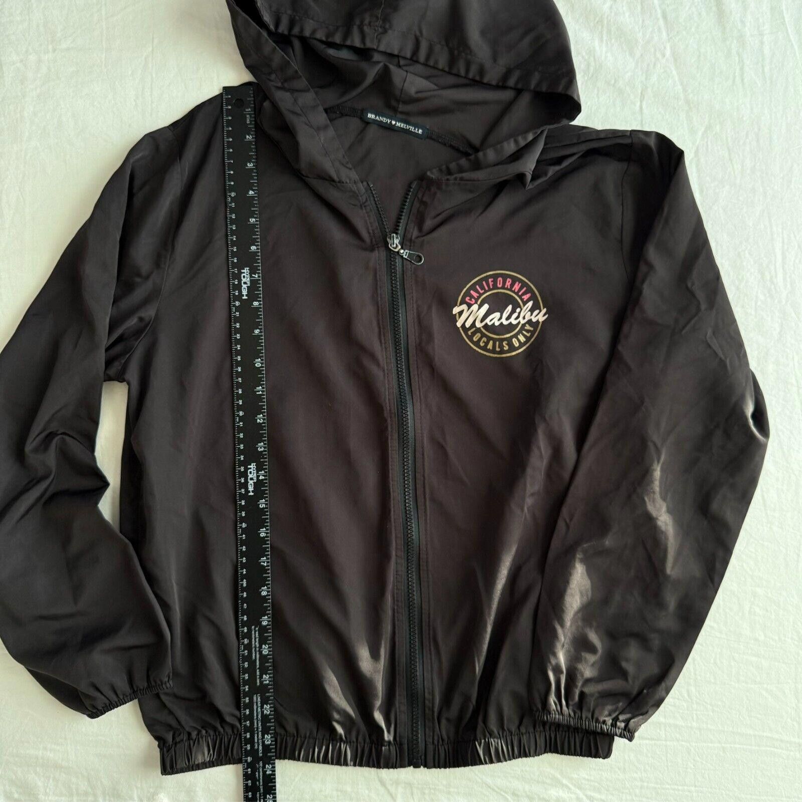 Designer Brandy Melville Malibu CA Locals Only Full Zip Jacket Sz L Size L / US 10 / IT 46 - 3 Thumbnail