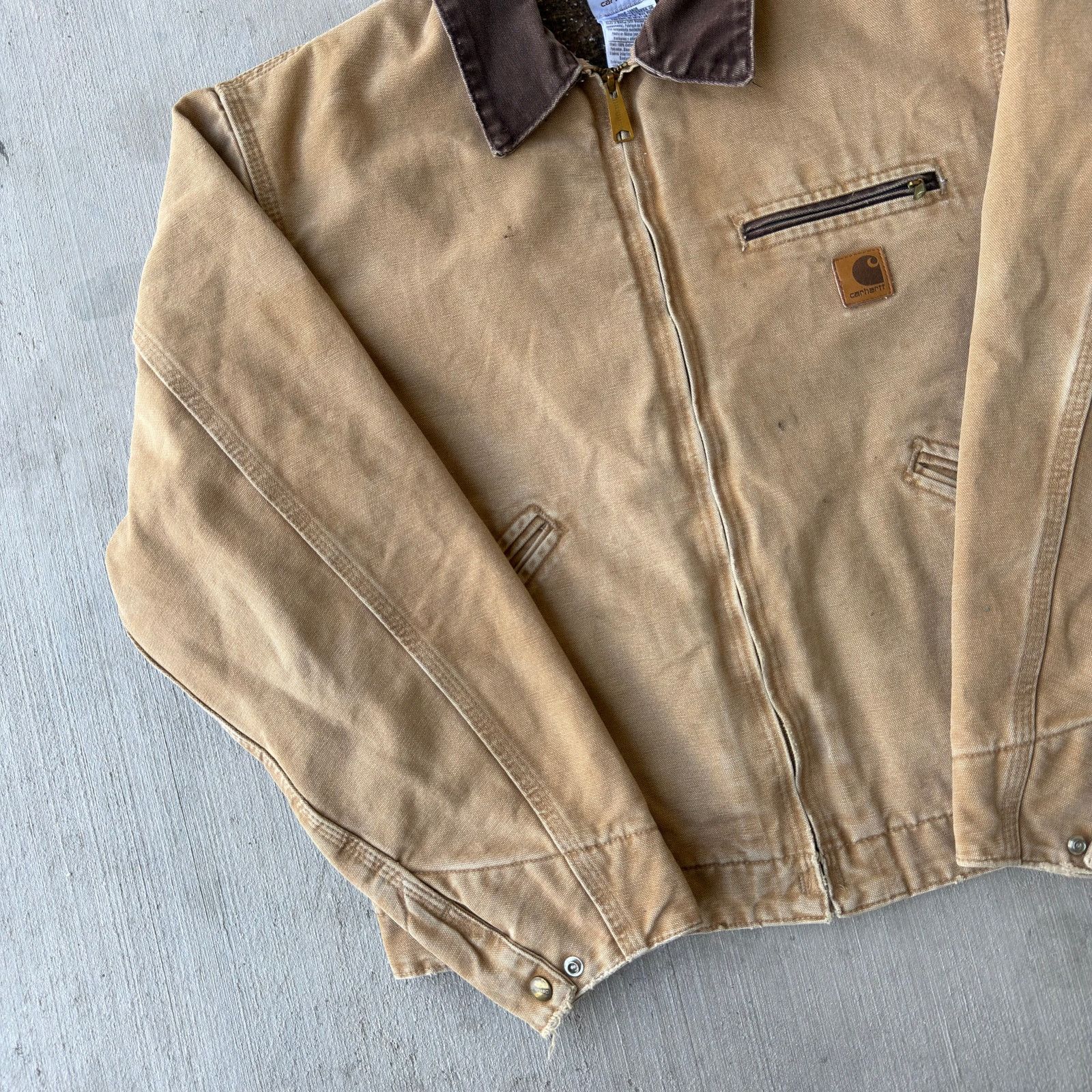 Carhartt × Vintage Carhartt J97 CML brown Detroit work wear jacket Size US L / EU 52-54 / 3 - 2 Thumbnail