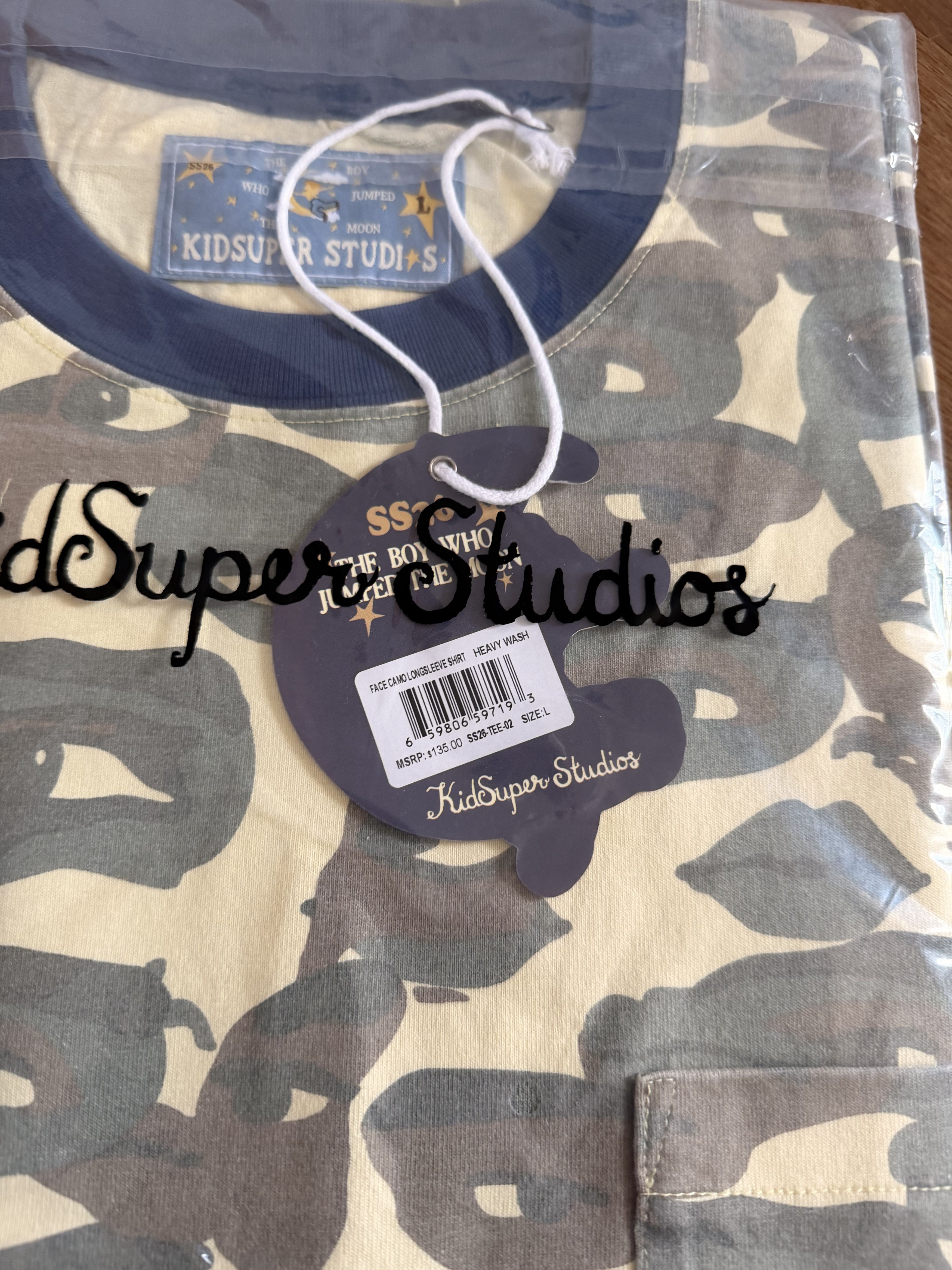 KidSuper KidSuper Studios Face Camo Longsleeve Shirt Size US L / EU 52-54 / 3 - 4 Thumbnail