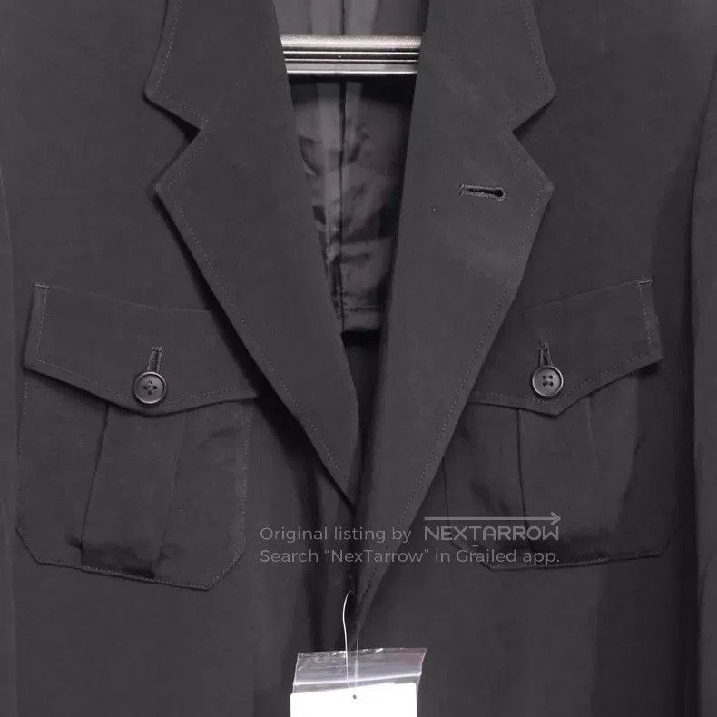 Yohji Yamamoto Yohji Yamamoto size 2 Triacetic acid four-bag blazer Size 36R - 3 Thumbnail