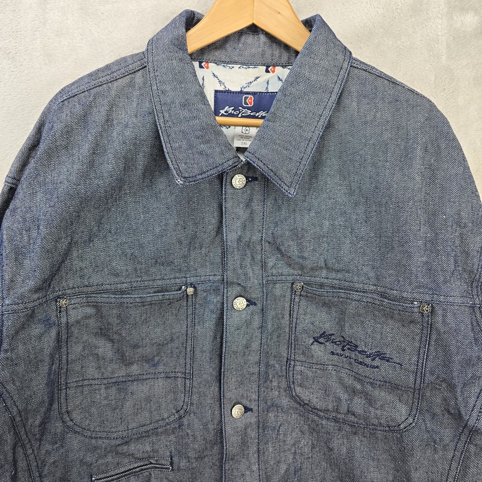 Other Vintage Kno Betta Savvy Denim Jacket Mens XXL Gorilla Y2K Size US XXL / EU 58 / 5 - 4 Thumbnail