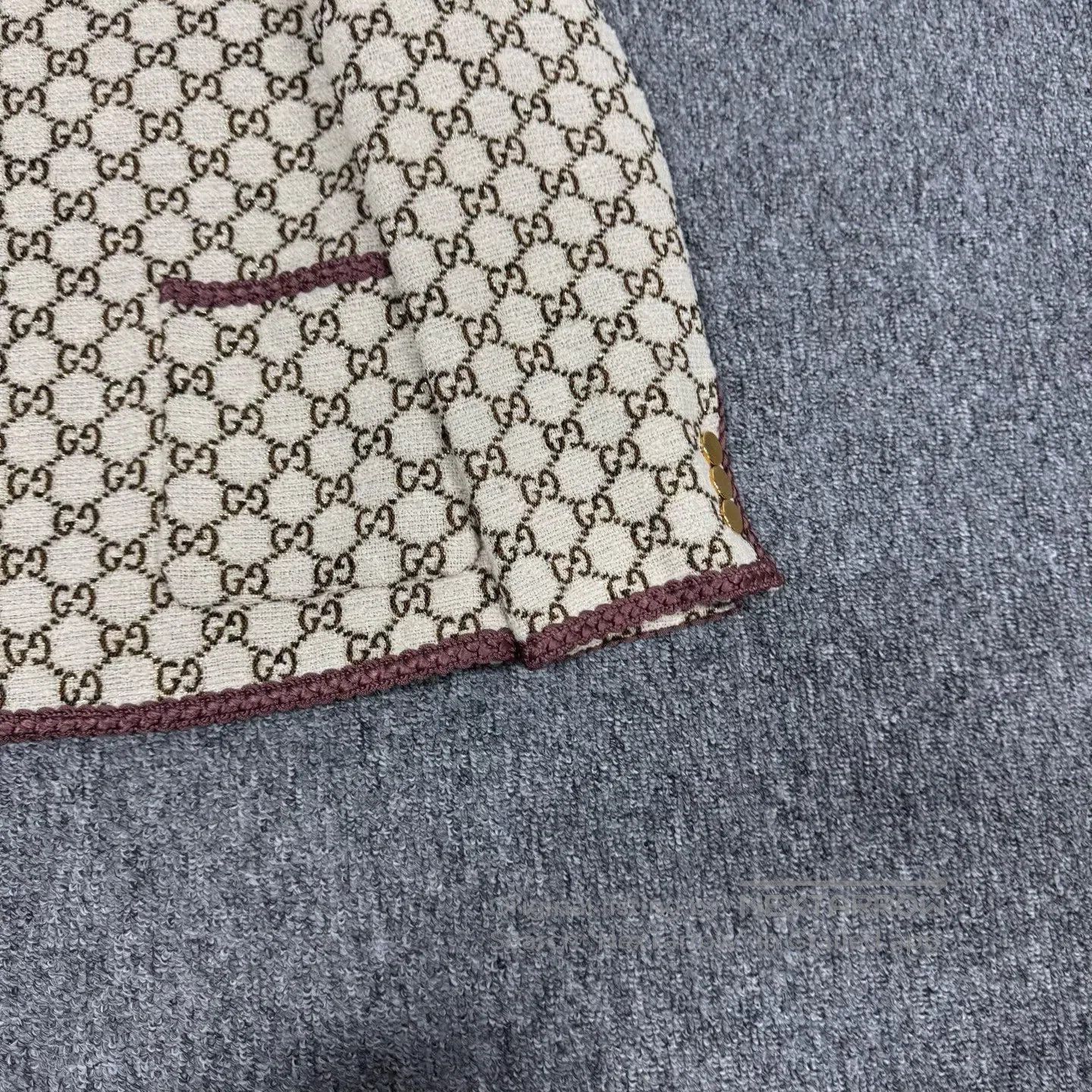 Gucci Guicci Woven edge trim; cardigan jacket| Size L / US 10 / IT 46 - 4 Thumbnail