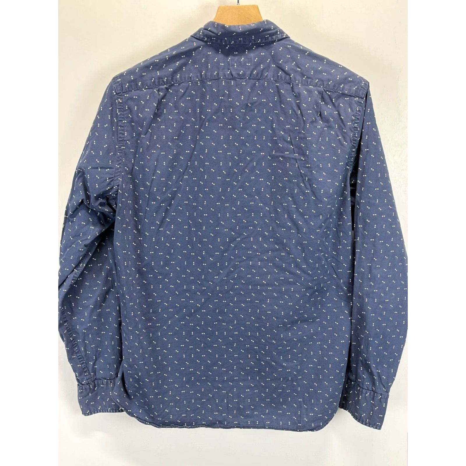 J.Crew VINTAGE J. Crew Button Down Collared Shirt Medium Slim Fit Mens Blue Cotton Size US M / EU 48-50 / 2 - 2 Thumbnail