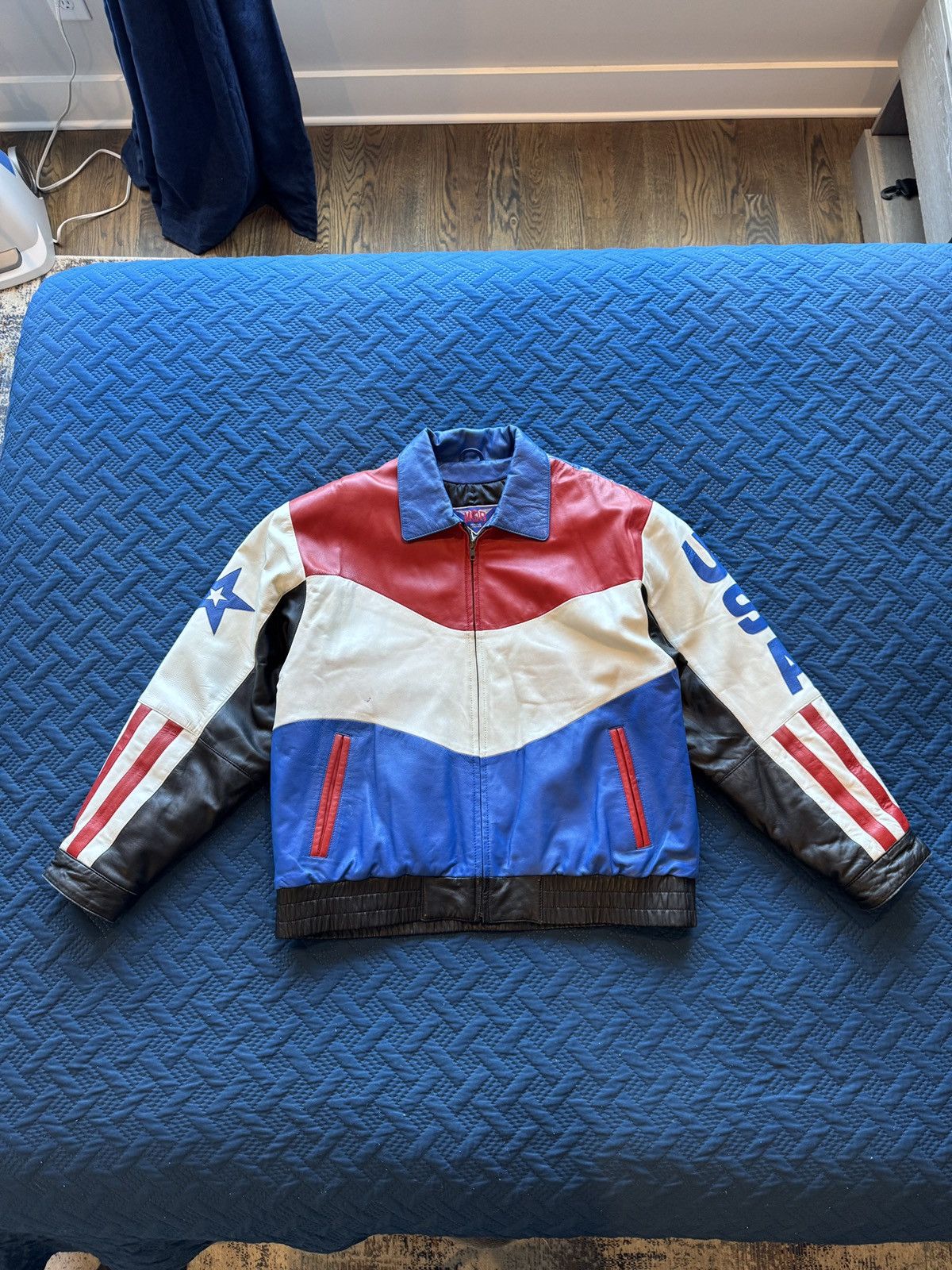 Vintage Vintage USA American Eagle Leather Jacket Size US L / EU 52-54 / 3 - 2 Thumbnail