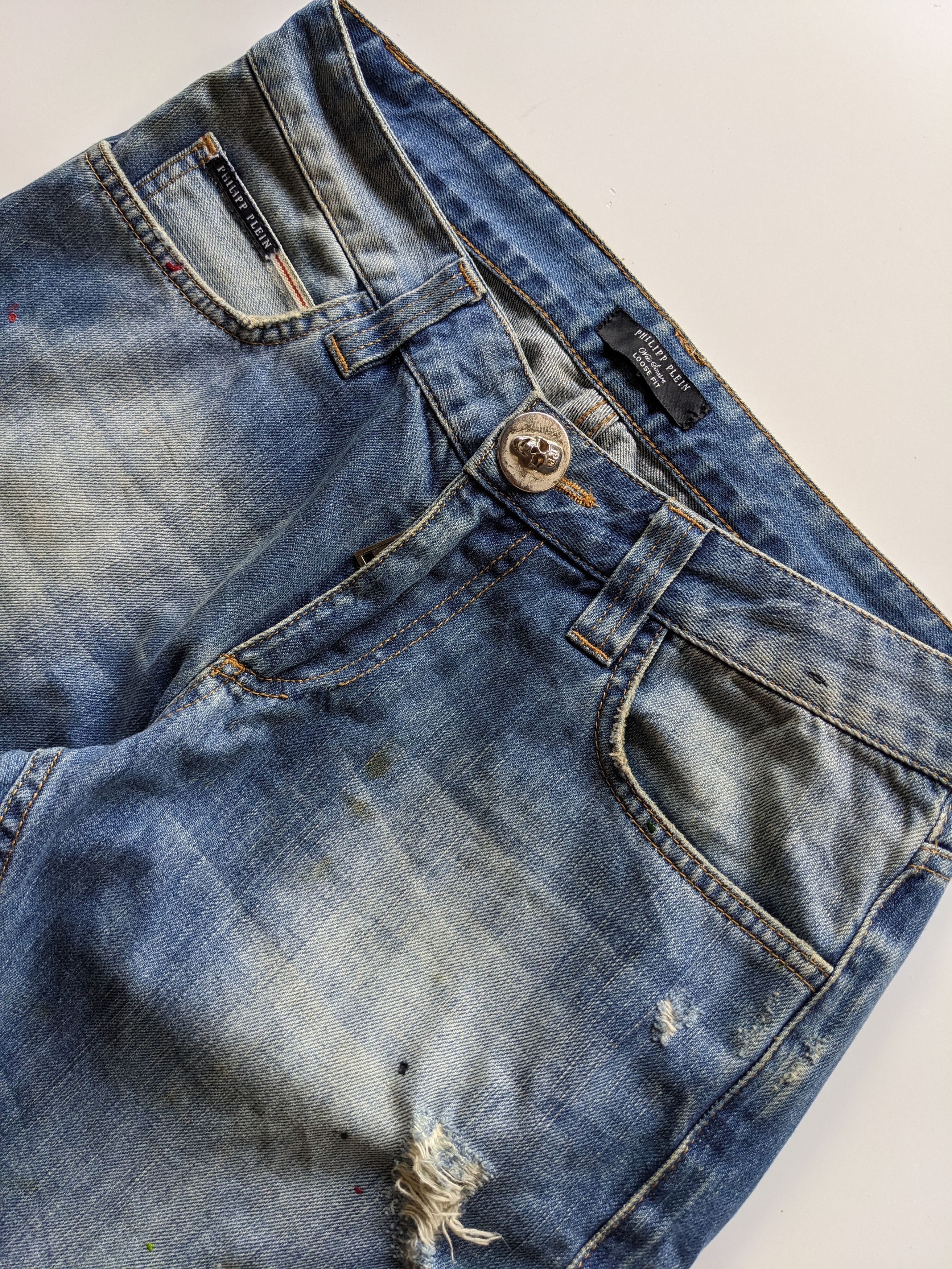 GOSTAR DE FUGA × If Six Was Nine × Philipp Plein Philipp Plein distressed jeans Size US 32 / EU 48 - 3 Thumbnail