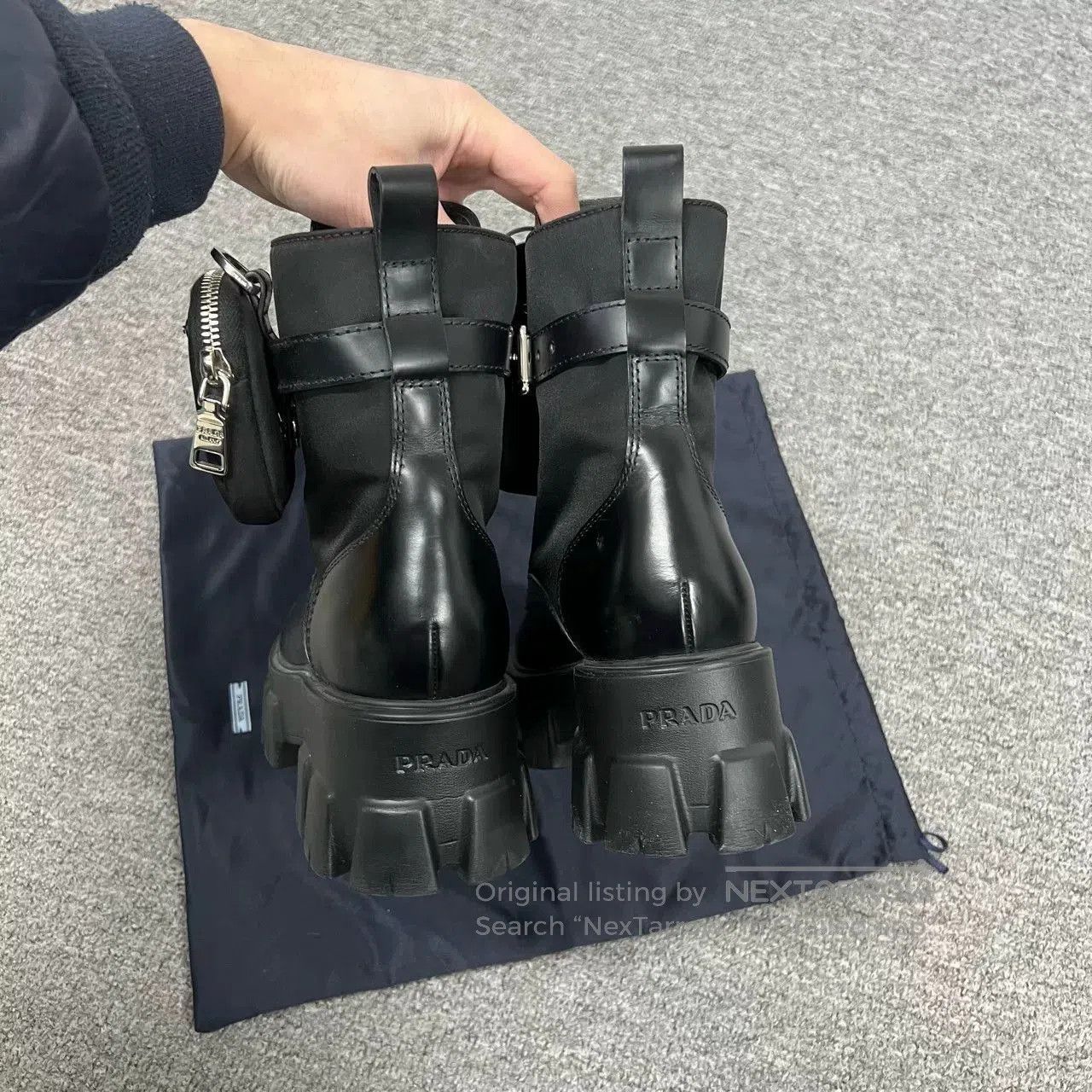 Prada PRADA Monolith Functional Martens Boots 37. Size US 6 / IT 36 - 4 Thumbnail