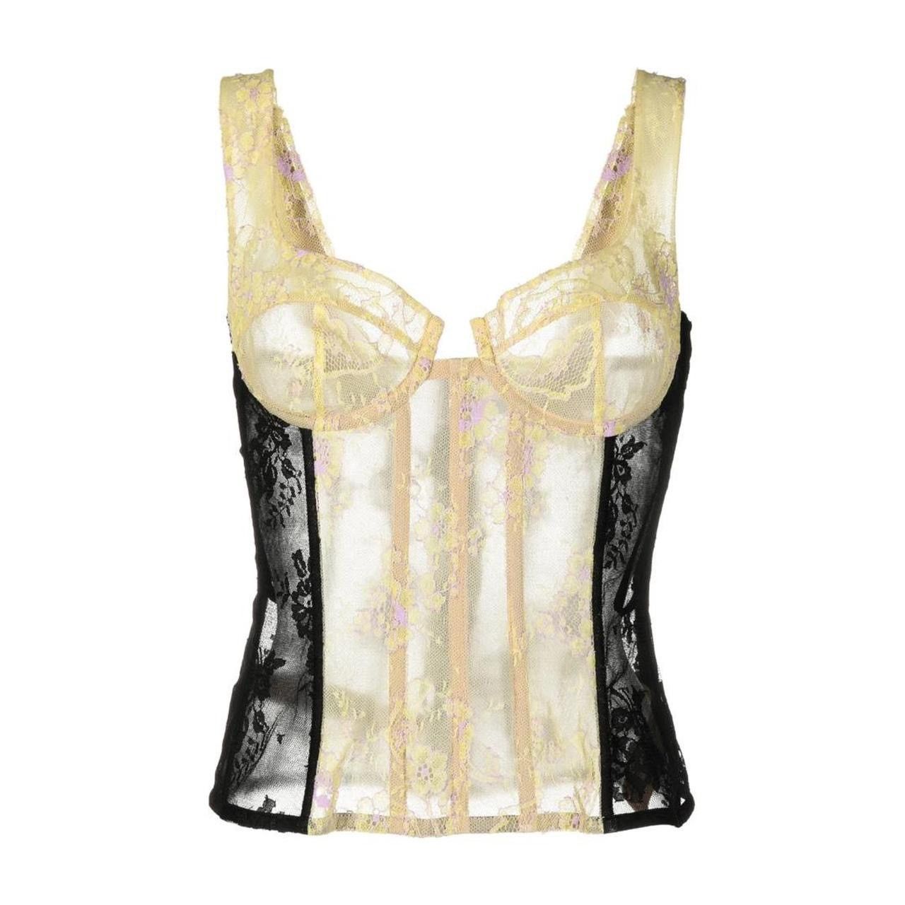 Natasha Zinko Natasha Zinko Lace Panelled Corset Top Size XS / US 0-2 / IT 36-38 - 1 Thumbnail