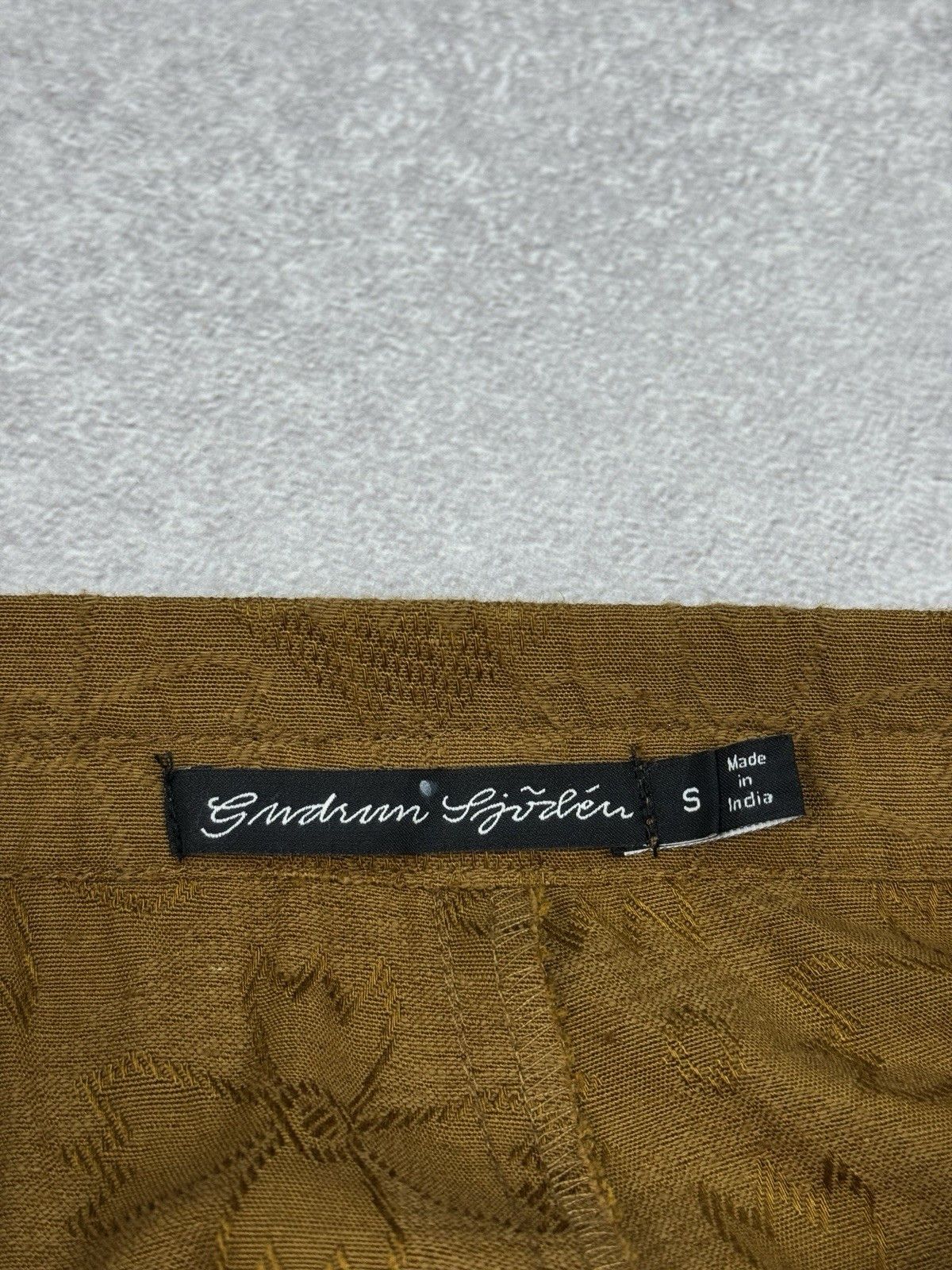 Gudrun Sjoden Gudrun Sjoden Brown Relaxed Wide Leg Flowers Pull On Pants Size 34" / US 12 / IT 48 - 6 Thumbnail