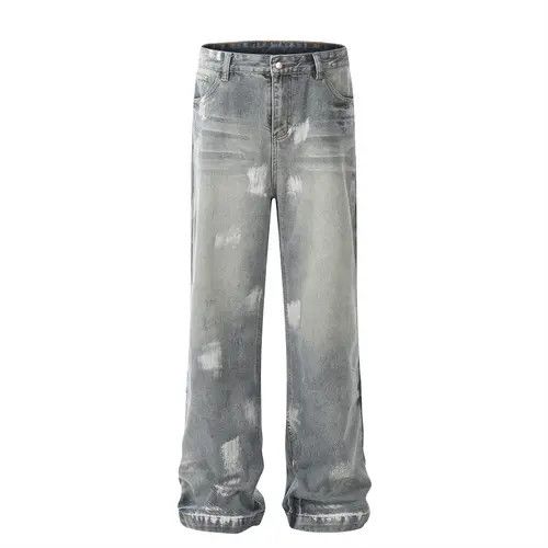 VIBE Punk wash ink loose casual ripped jeans y2k Size US 32 / EU 48 - 7 Thumbnail