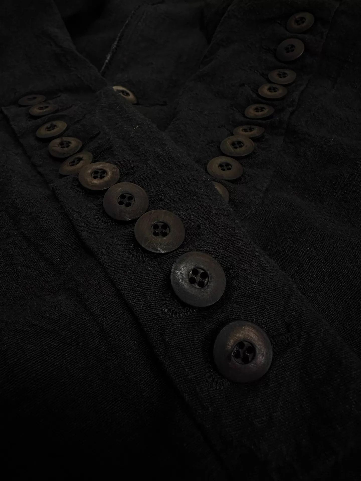 Marc Le Bihan Marc Le Bihan 18AW Linen Decon Jkt B&W Horn Buttons Size US L / EU 52-54 / 3 - 5 Thumbnail