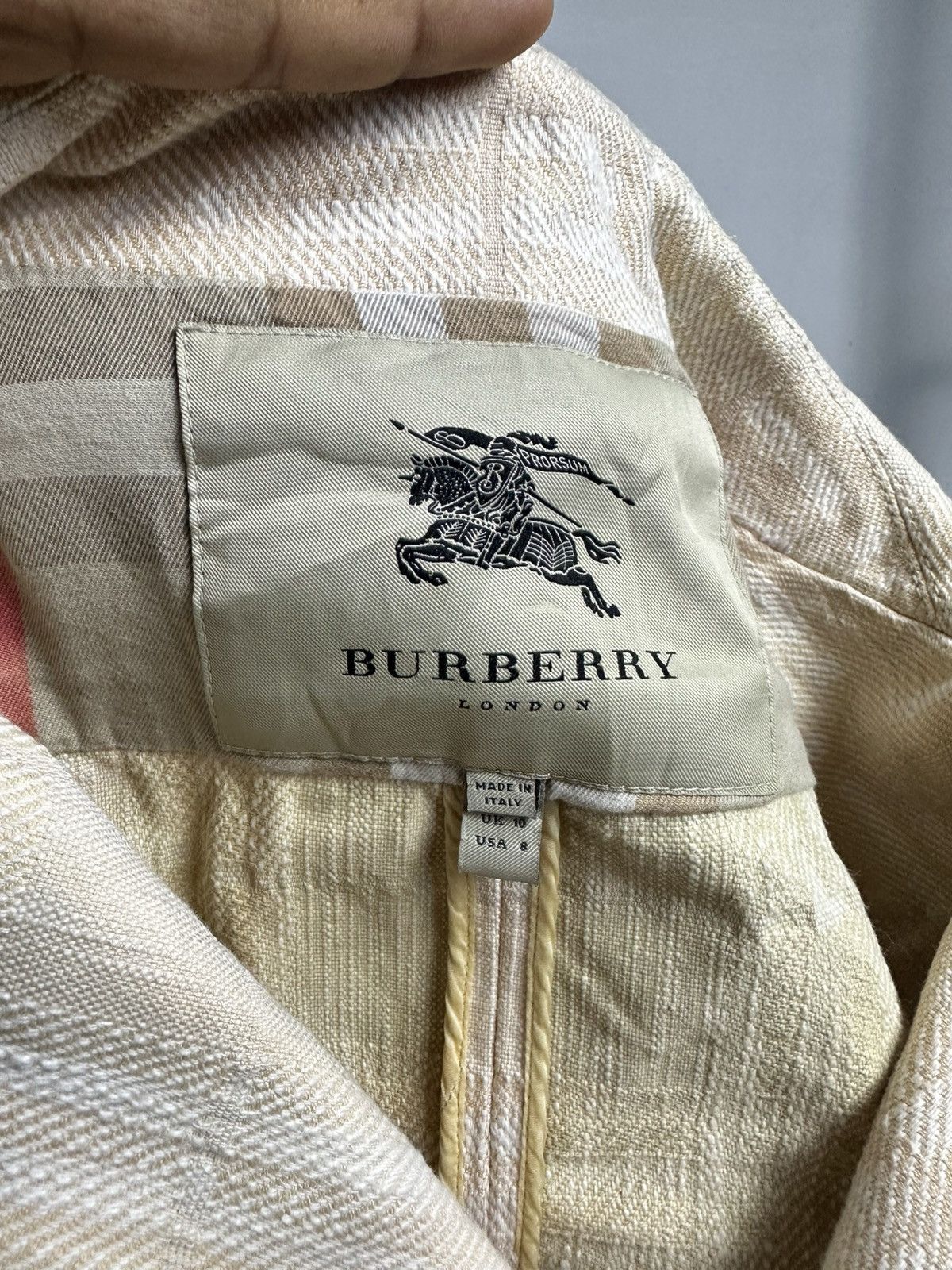 Burberry Burberry Nova Check Double Breasted Jacket Size US M / EU 48-50 / 2 - 13 Thumbnail