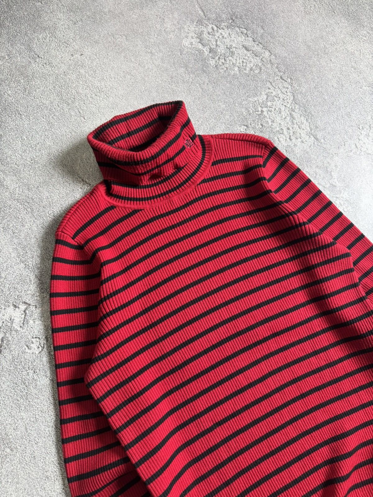 Lauren Ralph Lauren Lauren Ralph Lauren L/size striped turtleneck sweater Size L / US 10 / IT 46 - 2 Thumbnail