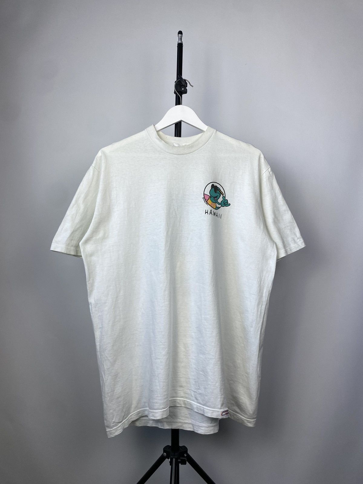 Vintage Crazy Vintage 1980s Hawaii Gecko Graphic T-Shirt Size US XL / EU 56 / 4 - 2 Thumbnail
