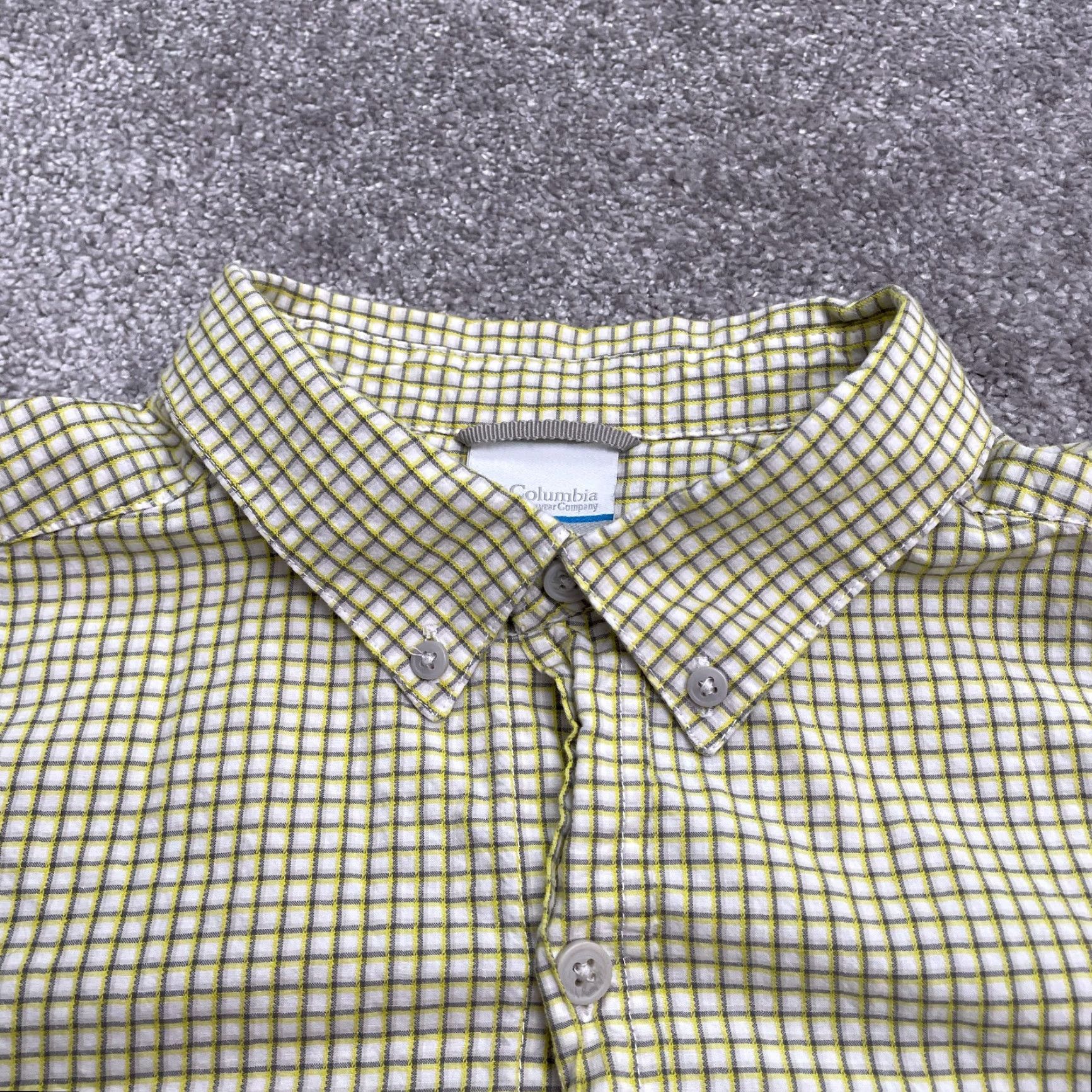 Vintage Columbia Rapid Rivers Button-Up Shirt Mens Medium Yellow Plaid Outdoor Casual Shirt Size US M / EU 48-50 / 2 - 3 Thumbnail