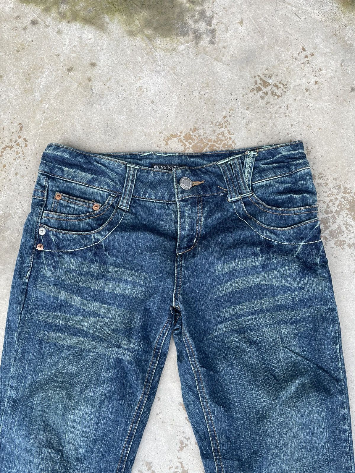 Japanese Brand Vintage Wave List Flared Jeans Rusty Size US 31 - 4 Thumbnail
