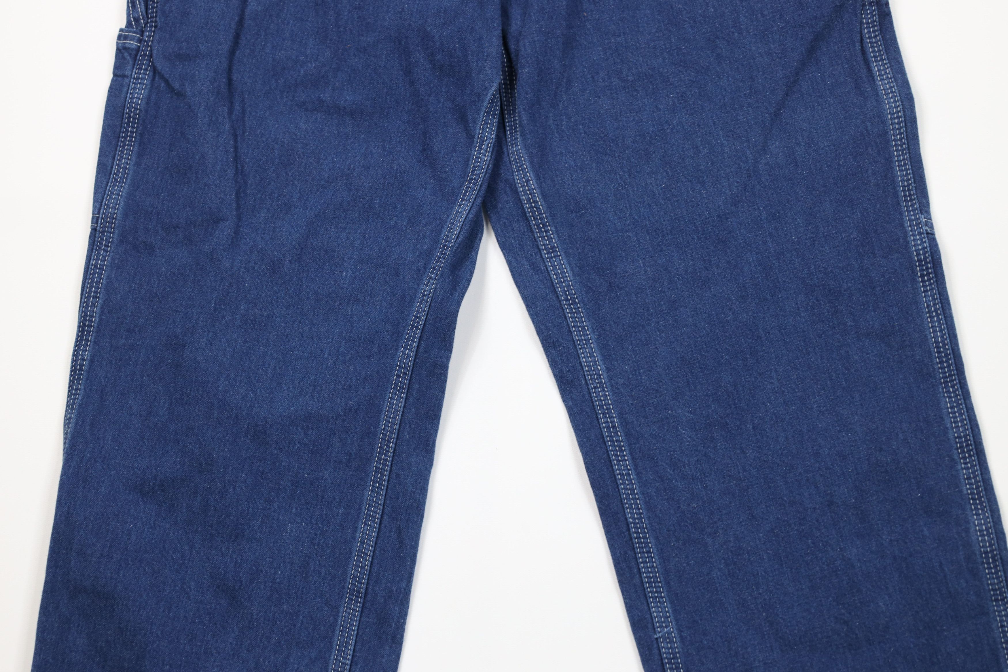 Carhartt Vintage Carhartt Spell Wide Leg Dungaree Denim Jeans Blue Size US 34 / EU 50 - 3 Thumbnail