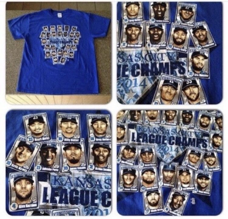MLB Men's Large Blue Cotton Kansas City Royals 2014 shirt Size US L / EU 52-54 / 3 - 1 Thumbnail