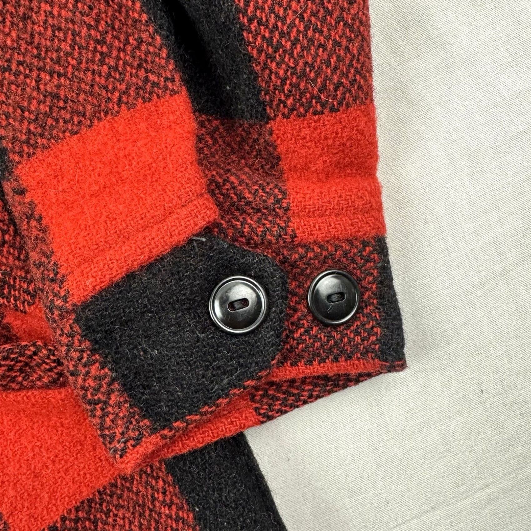 Vintage VINTAGE Foremost Penneys Wool Jacket Shirt Jacket Adult Medium Red Buffalo Plaid 60s Mens Size US M / EU 48-50 / 2 - 4 Thumbnail