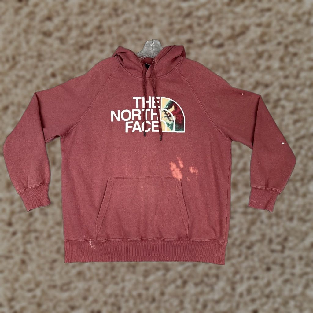 The North Face The North Face Hoodie Women XL Burgundy Pullover Kangaroo Pocket Graphic Logo - Women - XL - Burgundy/Red - Hoodie - Graphic Print - All Seasons Size XL / US 12-14 / IT 48-50 - 1 Thumbnail
