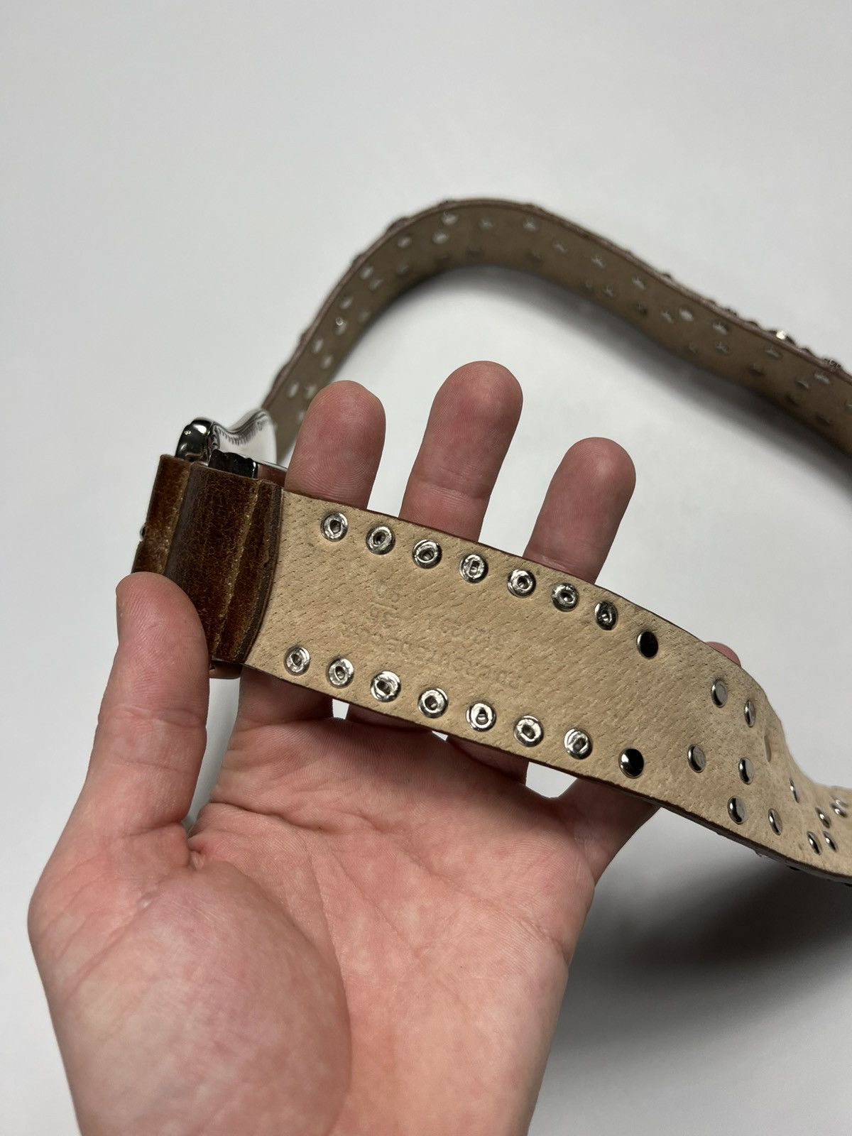 Vintage Vintage Western BB Simon Style Y2K Belt With Metal Buckle Size ONE SIZE - 8 Thumbnail