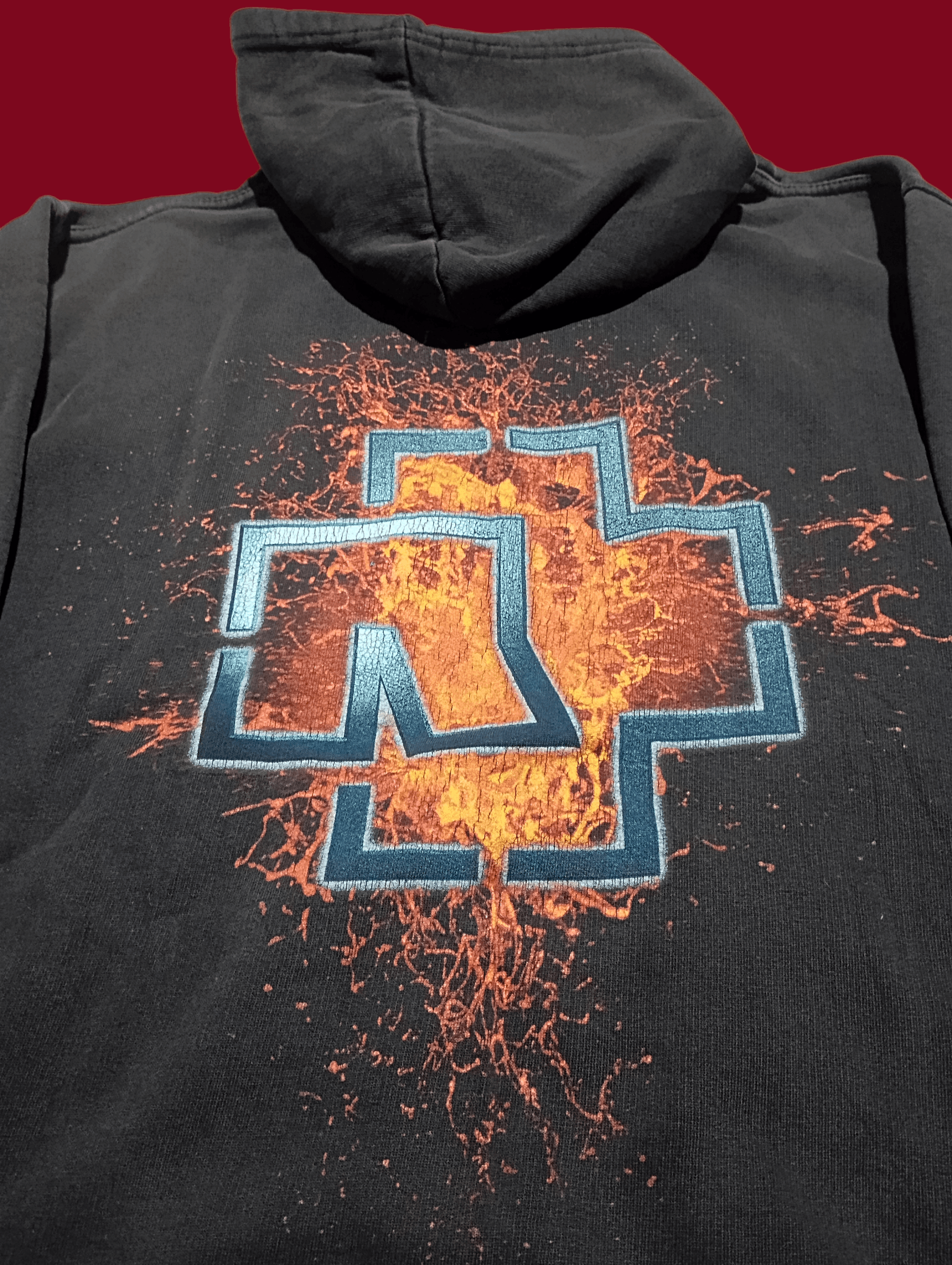 Band Tees Rammstein Faded Logo Hoodie Size US L / EU 52-54 / 3 - 1 Thumbnail