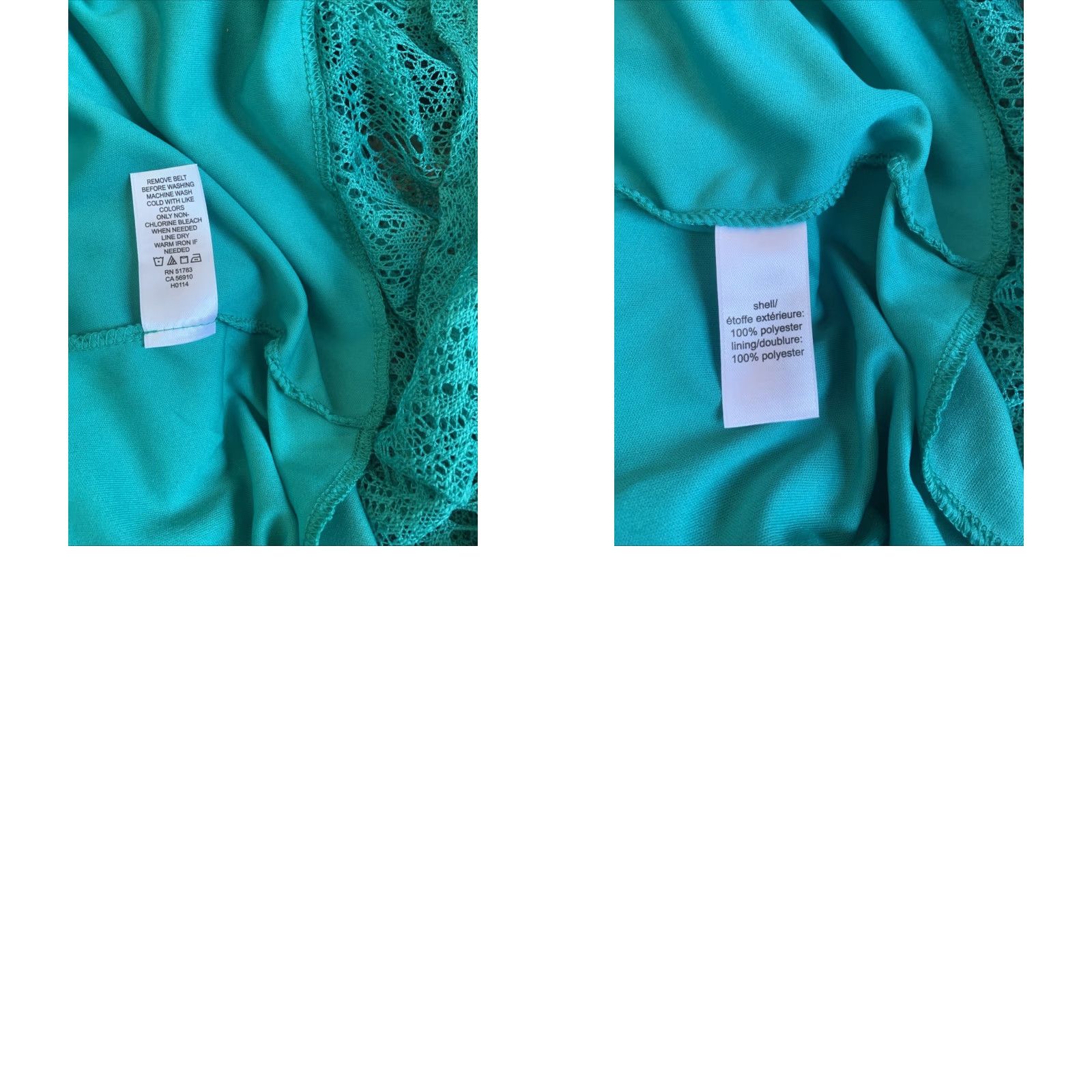 Vintage Maurices Maxi Tank Dress Belted Turquoise Green M Women Sleeveless Round Neck Long NWT Size M / US 6-8 / IT 42-44 - 8 Thumbnail