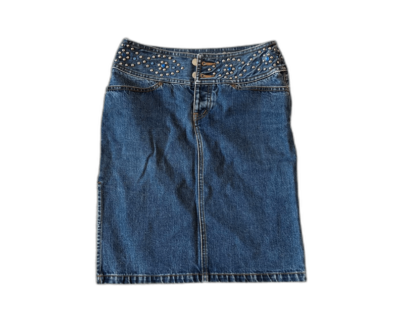 Hysteric Glamour Vintage Hysteric Glamour Denim Skirt with Studs Size 27" / US 4 / IT 40 - 1 Thumbnail