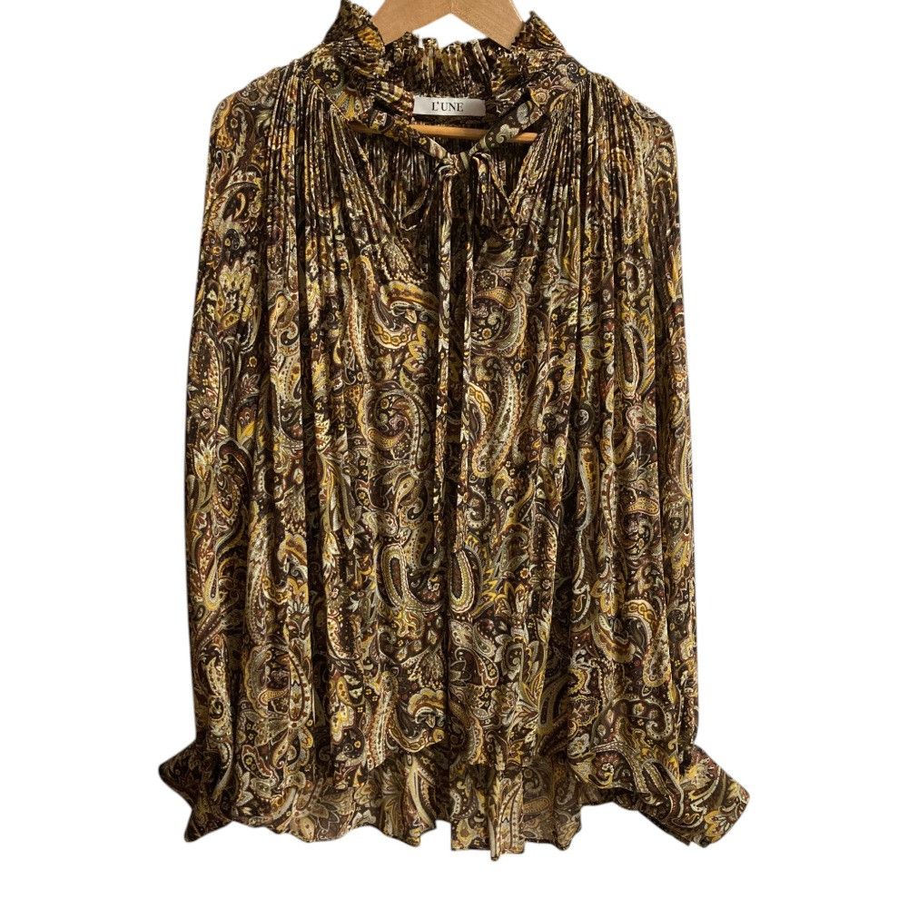 Other Other L'UNE Paisley Long Sleeve Blouse Textile Tops DUTY FREE for USA Size ONE SIZE - 1 Thumbnail