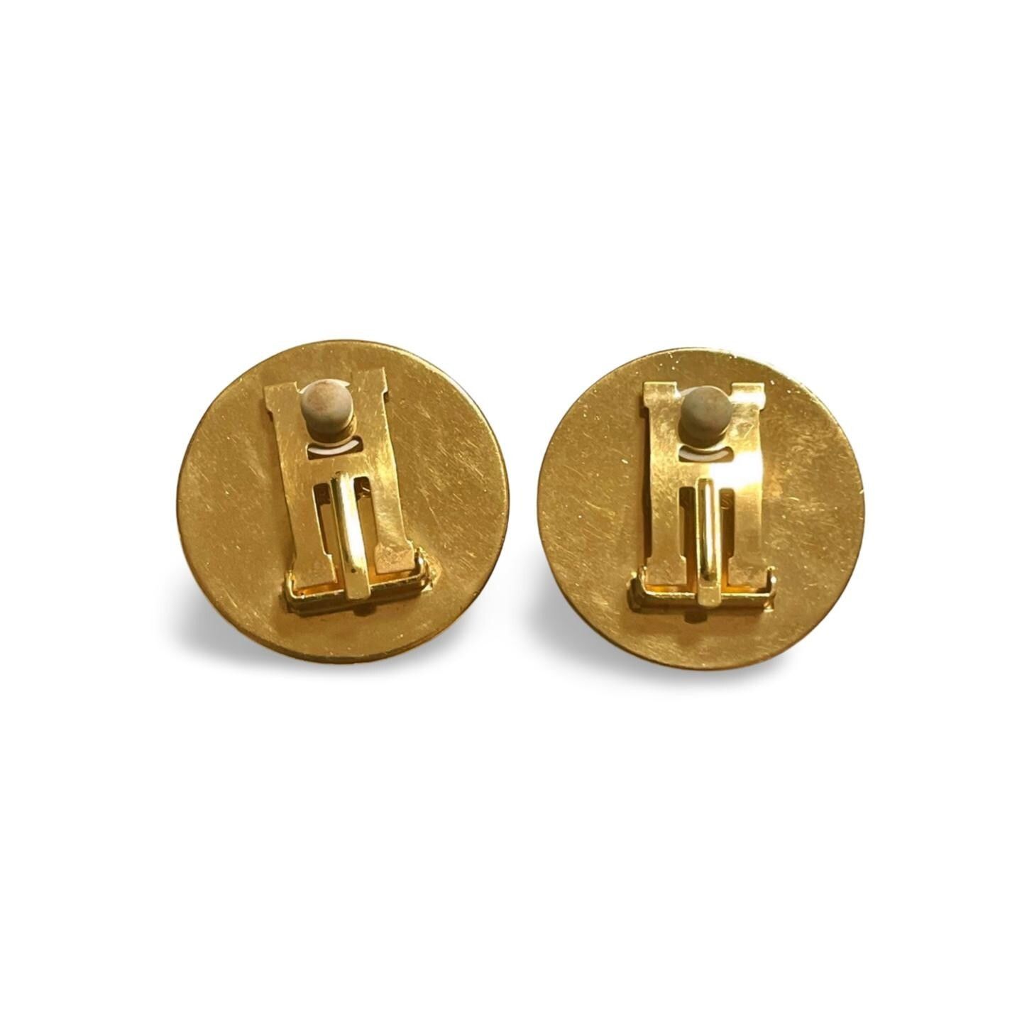 Hermes Vintage Hermes round enamel earrings, squirrel Size ONE SIZE - 4 Thumbnail