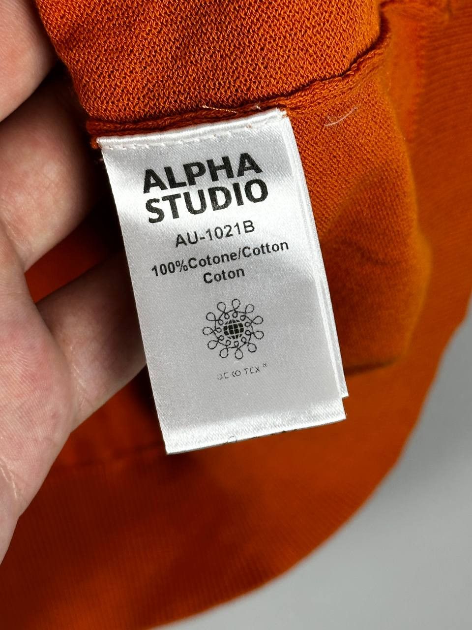 Alpha Studio Alpha Studio Luxury Camp Collar Orange Summer Polo Size US M / EU 48-50 / 2 - 8 Thumbnail