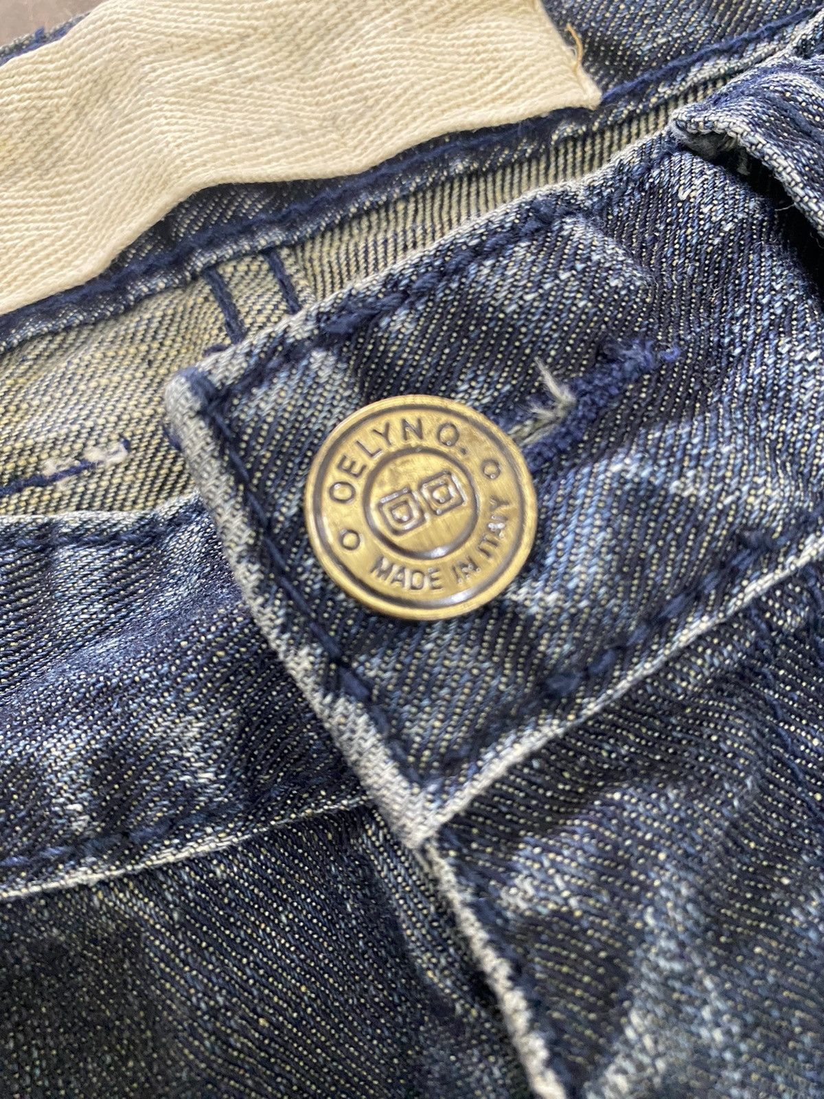 Le Grande Bleu (L.G.B.) VINTAGE OELYNO ITALY JEANS STONE WASHED LGB PUNK Size US 31 - 8 Thumbnail