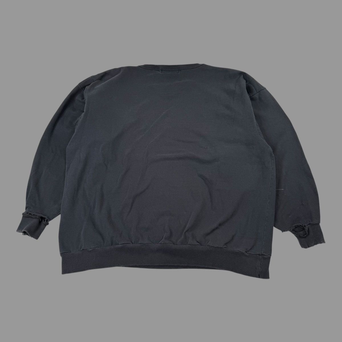 Vintage Vintage 1990s black blank long sleeve Size US XL / EU 56 / 4 - 2 Thumbnail
