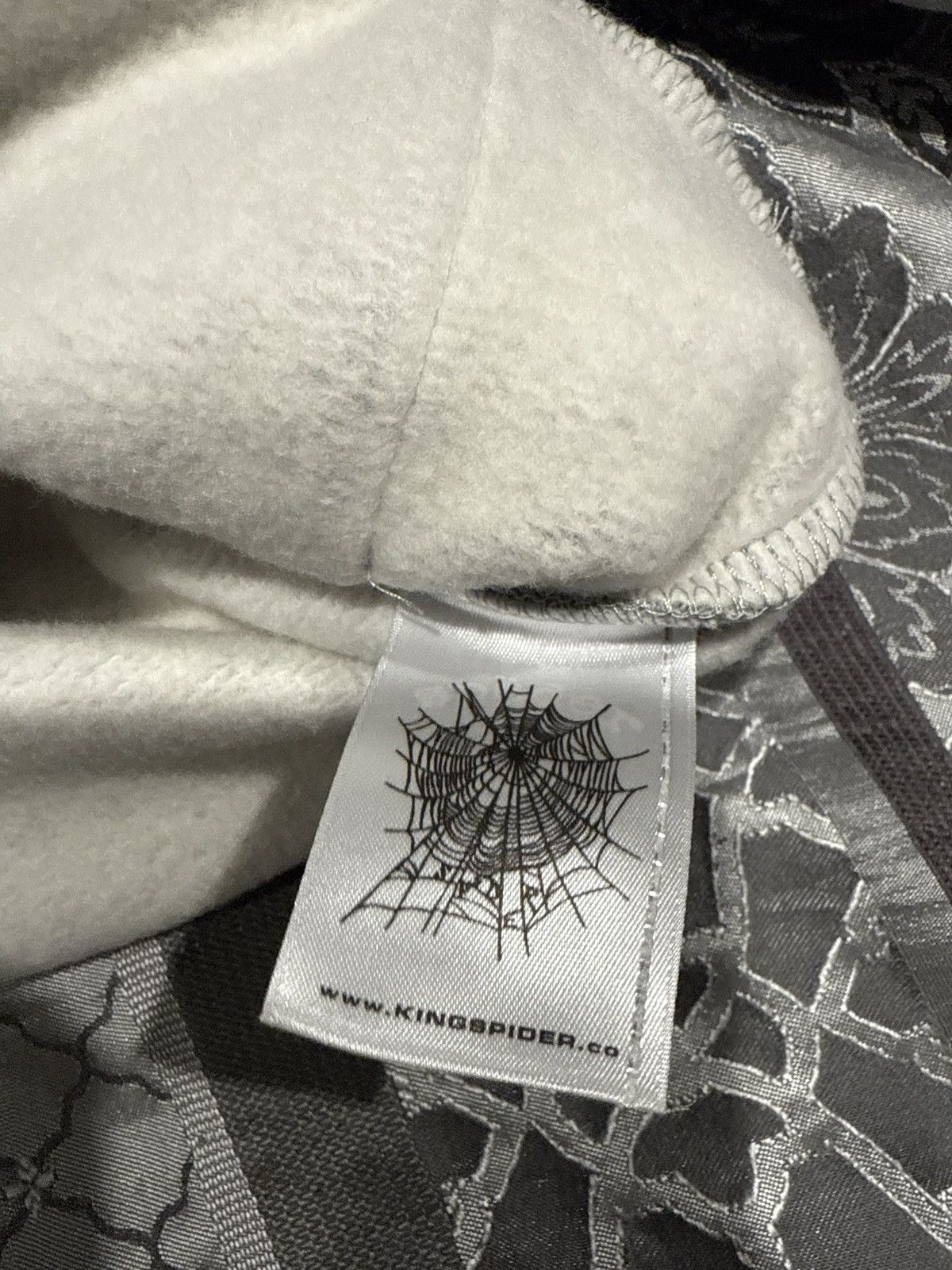 Sp5der Spider, dark heat, gray beluga hoodie, size small Size US S / EU 44-46 / 1 - 4 Thumbnail