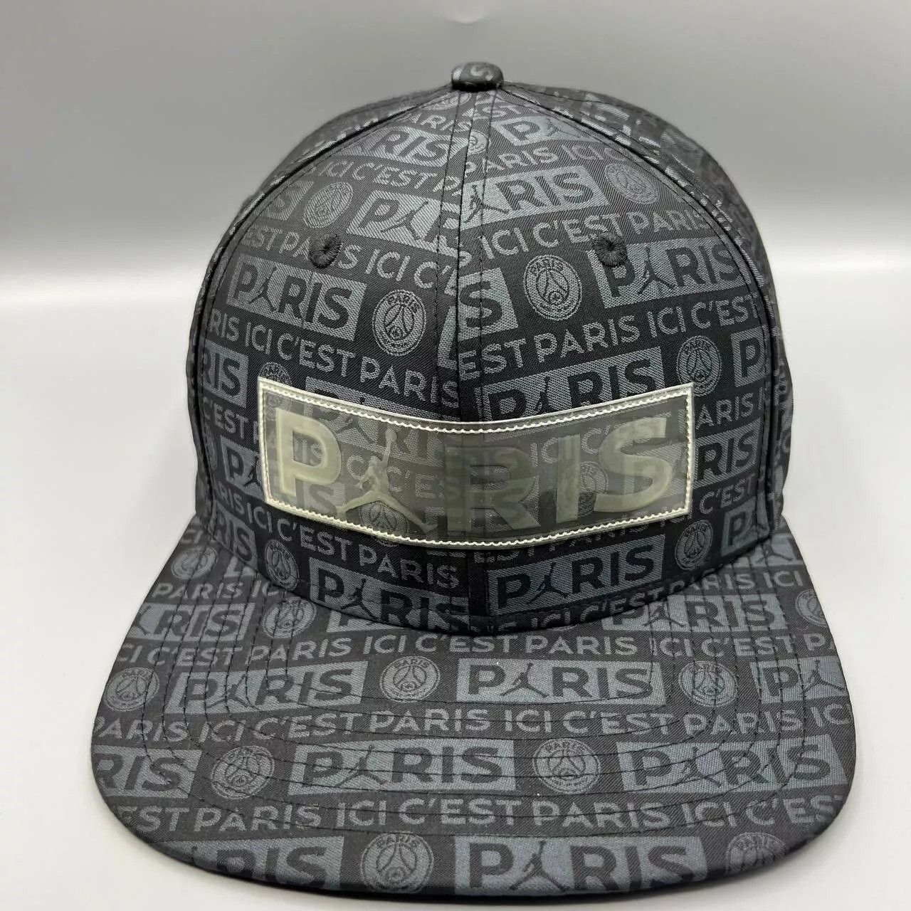 Jordan Brand Air Jordan Hat Men All Over Logo Paris Saint Germain Jumpman Size ONE SIZE - 1 Thumbnail