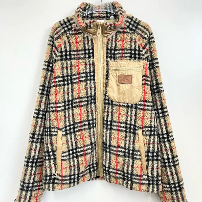 Burberry Burberry Khaki Checkered Jacket for Men Size US S / EU 44-46 / 1 - 1 Thumbnail
