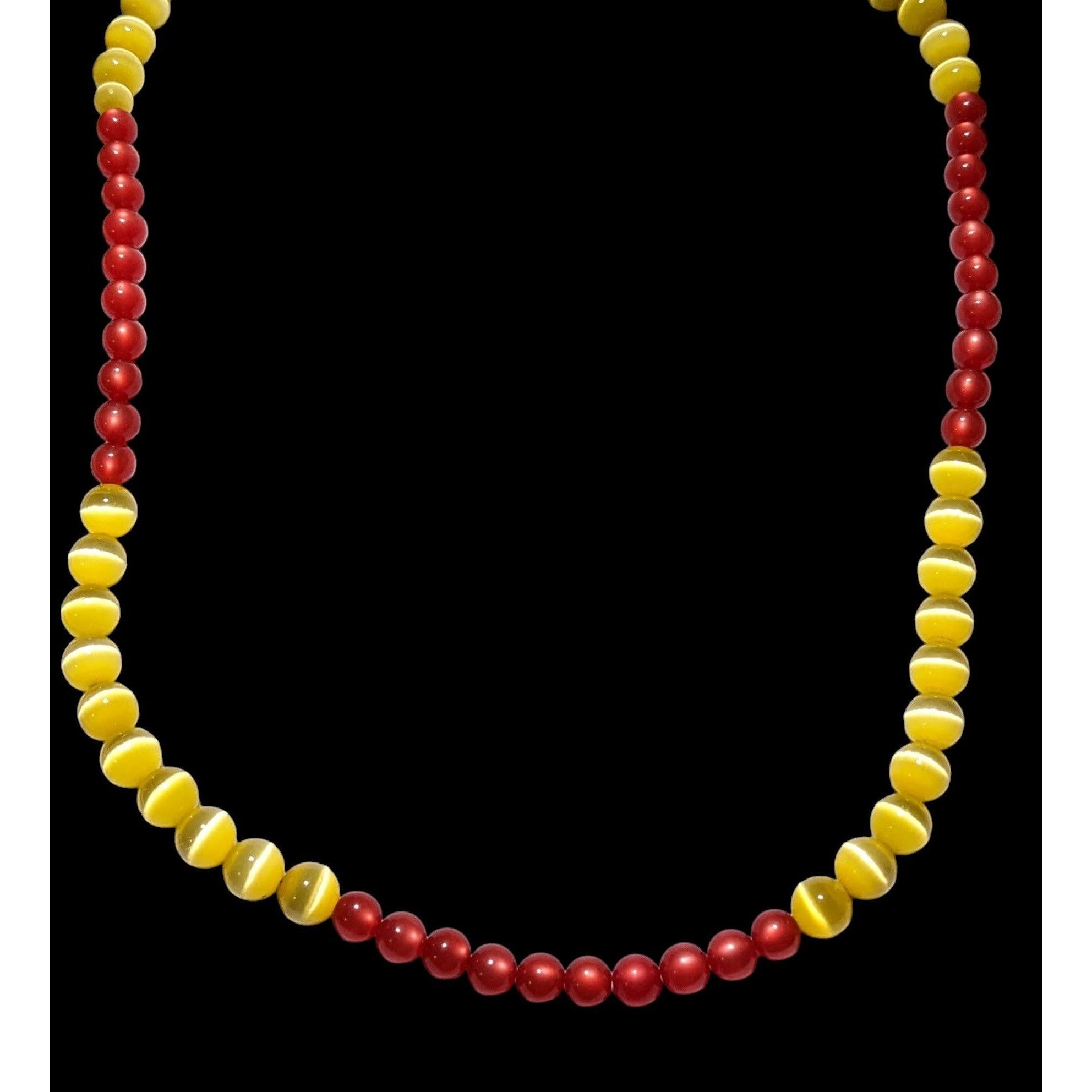 Other Red And Yellow Cat Eye Necklace Size ONE SIZE - 3 Thumbnail