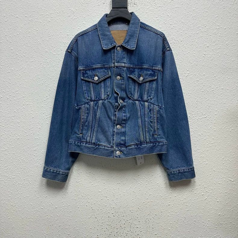 Balenciaga Balenciaga size 34 Ruffled Denim Jacket Size XS / US 0-2 / IT 36-38 - 1 Thumbnail