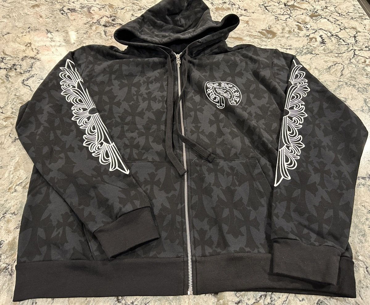 Chrome hearts Y not CH logo cemetery hoodie main image 1