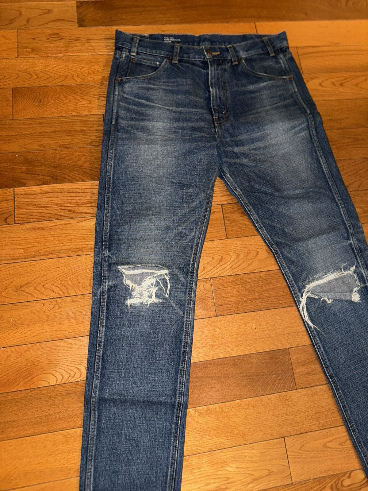 Celine CELINE Hedi Slimane M_SL_003 Blow Out Union Denim Size 33 Size US 33 - 1 Thumbnail