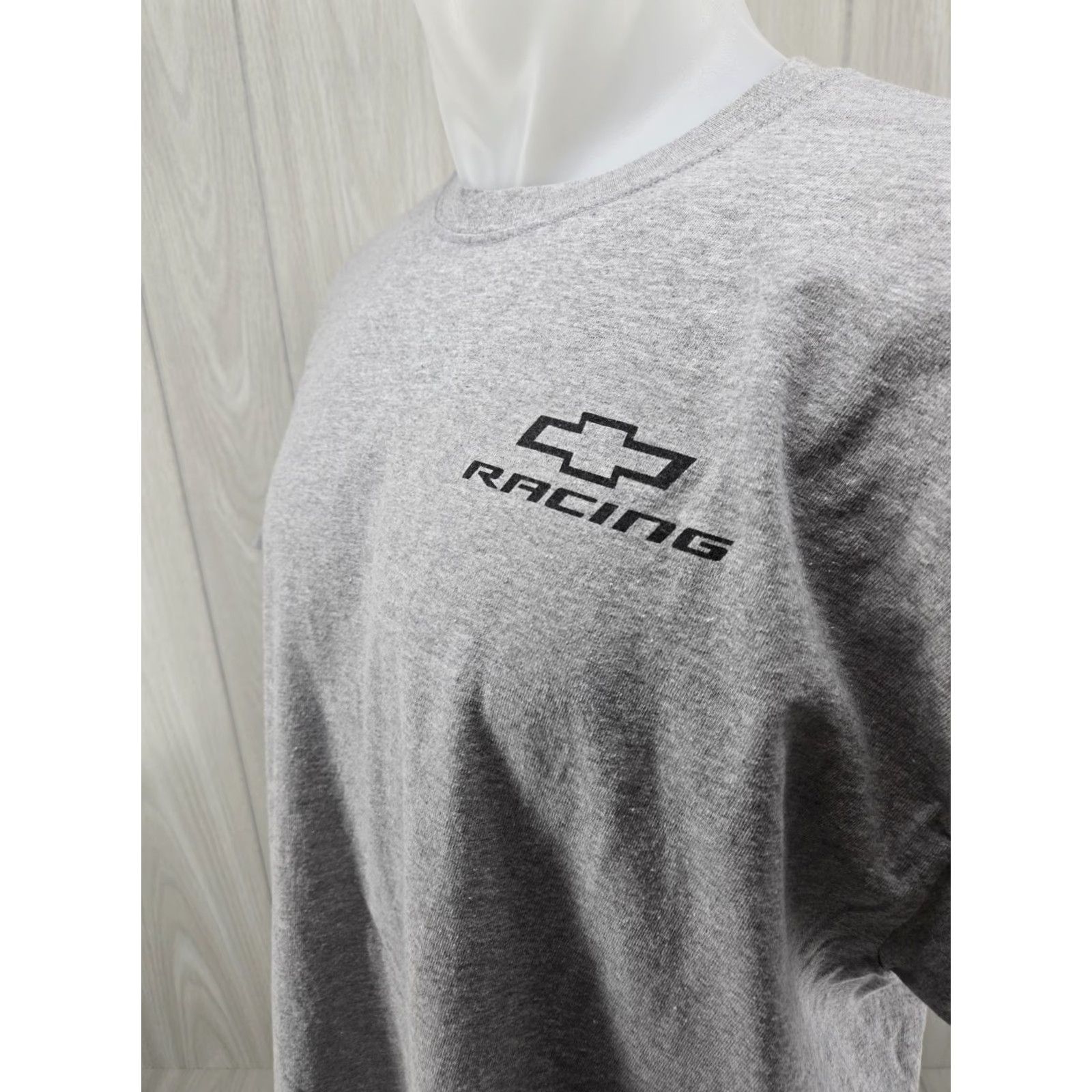Gildan Chevy Racing Men's Graphic Tshirt Tee XL Gray Crew Neck Chevrolet Detroit Auto T-Shirt Size US XL / EU 56 / 4 - 6 Thumbnail